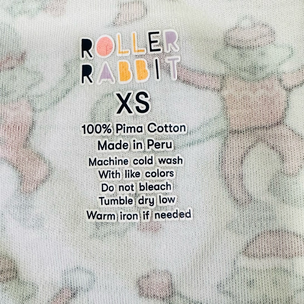Roller Rabbit Women's Elephant Holiday Christmas Pajama Set Top Pants Size XS - Picture 4 of 9